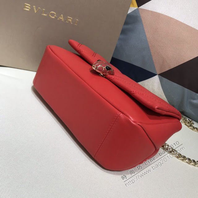 Bvlgari女包 寶格麗2020新款 幾何形狀牛皮鏈條單肩斜挎女包 古力娜紮同款 287993  fyd1563